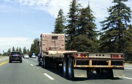 semi truck on highway